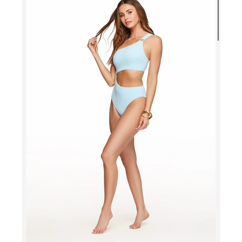 Jessica Simpson Solid Cut Out One Piece